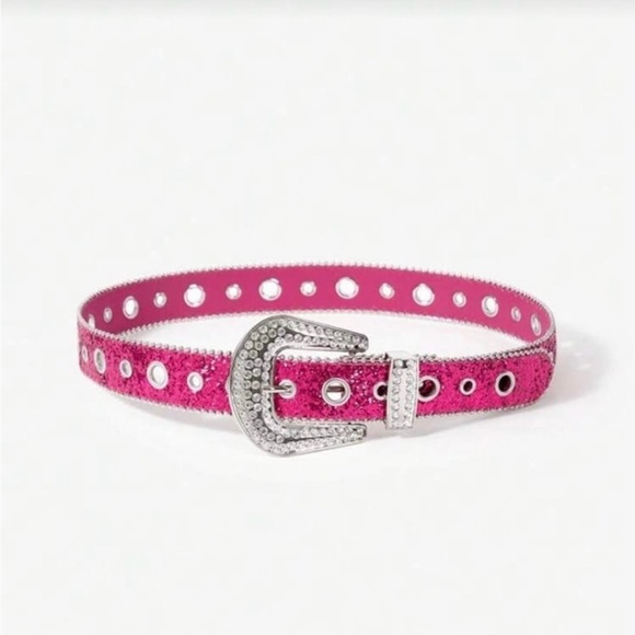 Pink Rhinestone Belt - Picture 2 of 4